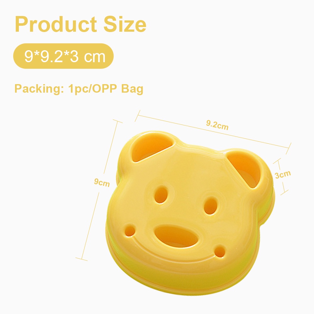 Lakhu Cetakan Roti Tawar Sandwich Mold Bear Beruang lucu