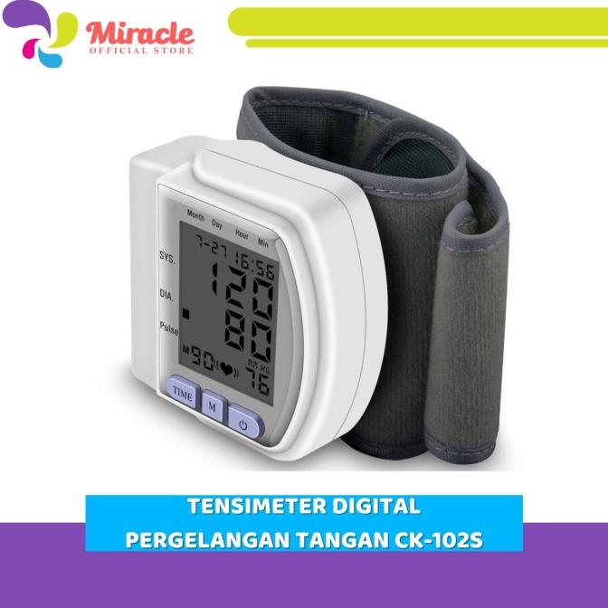 Tensimeter Digital Pergelangan Tangan CK-102S Blood Pressure Monitor