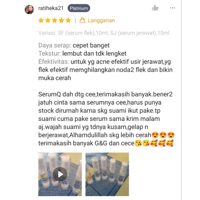TESTIMONI CREAM G&amp;G SAAT LIVE