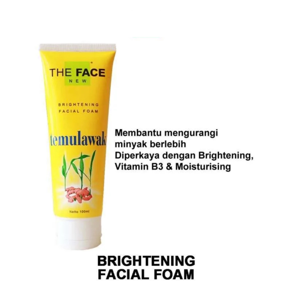 THE FACE TEMULAWAK Brightening Facial Foam 100ml - Amaze_Kosmetik