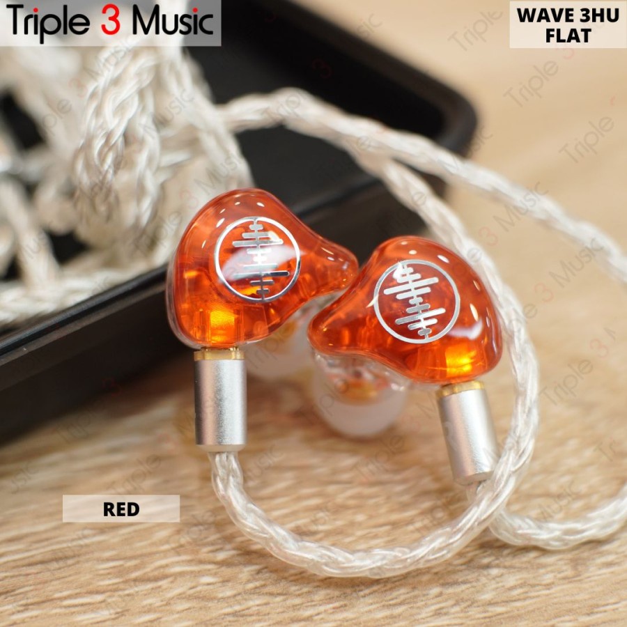 WAVE3HU wave 3HU IEM Flat Edition in ear monitor panggung triple drivr