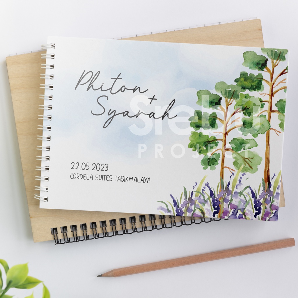 

(SR026) Buku Tamu Pernikahan Hardcover dan Softcover murah / Guest Book Isi 310 Tamu