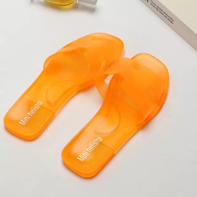 Sandal Sendal Jelly Dewasa Model H3rm3s Transparan