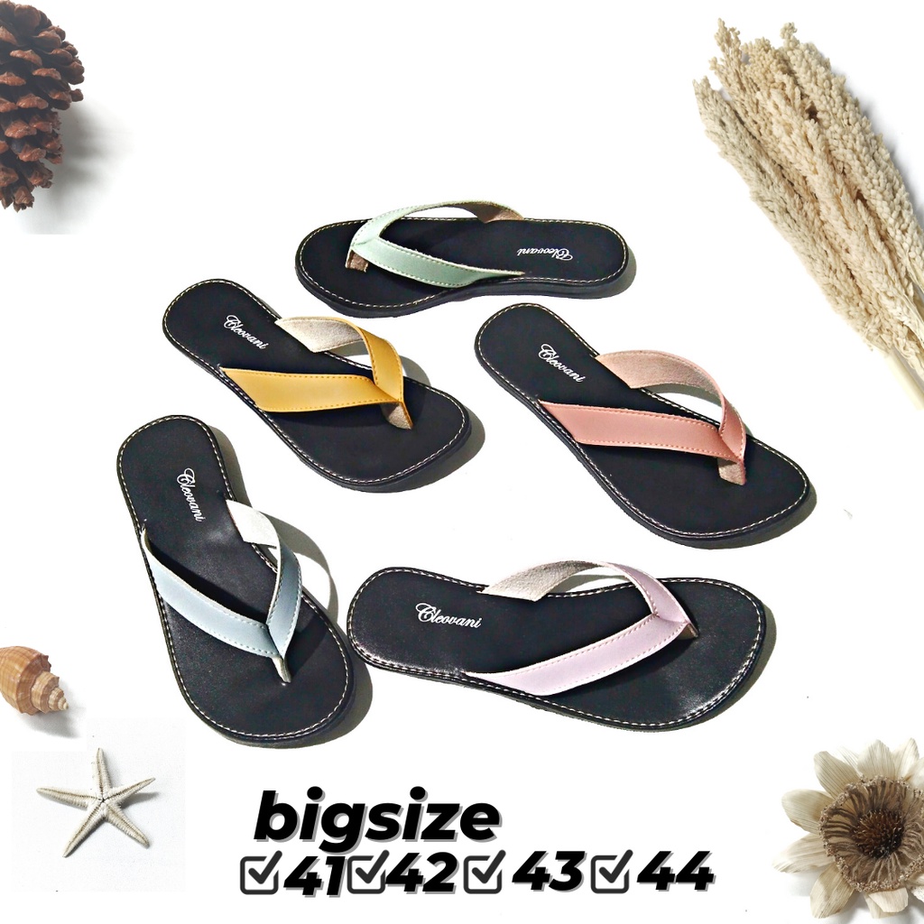 Sandal Wanita Jumbo Wanita Bigsize Sandal Kulit Wanita Sandal Slop Wanita Sandal Kokop wanita Sandal