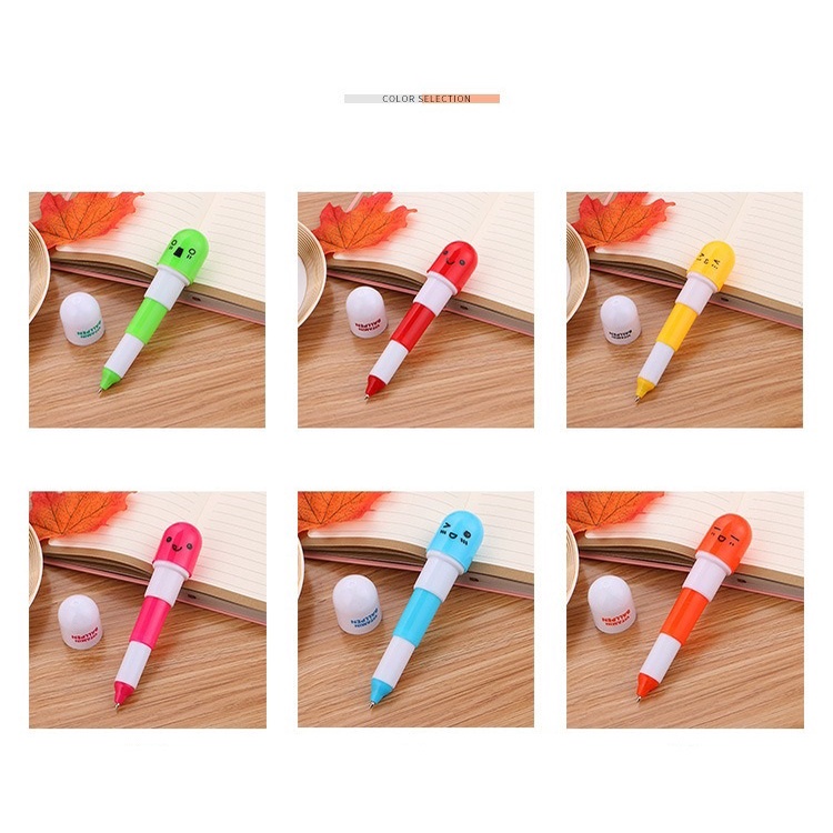 6 Pcs Pena Pulpen Kapsul Obat Mini OSM-ST0070