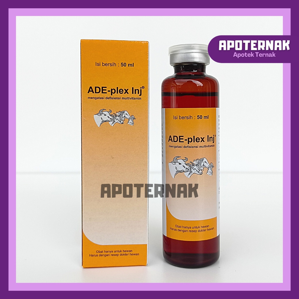 ADE Plex Injeksi 50 ml | Vitamin ADE dan B Complex Lengkap | MEDION | Apoternak