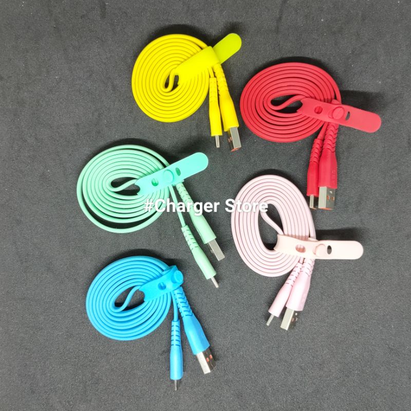 Kabel Data 3.1A Fast Charging Type C Macaron Cable Gepeng