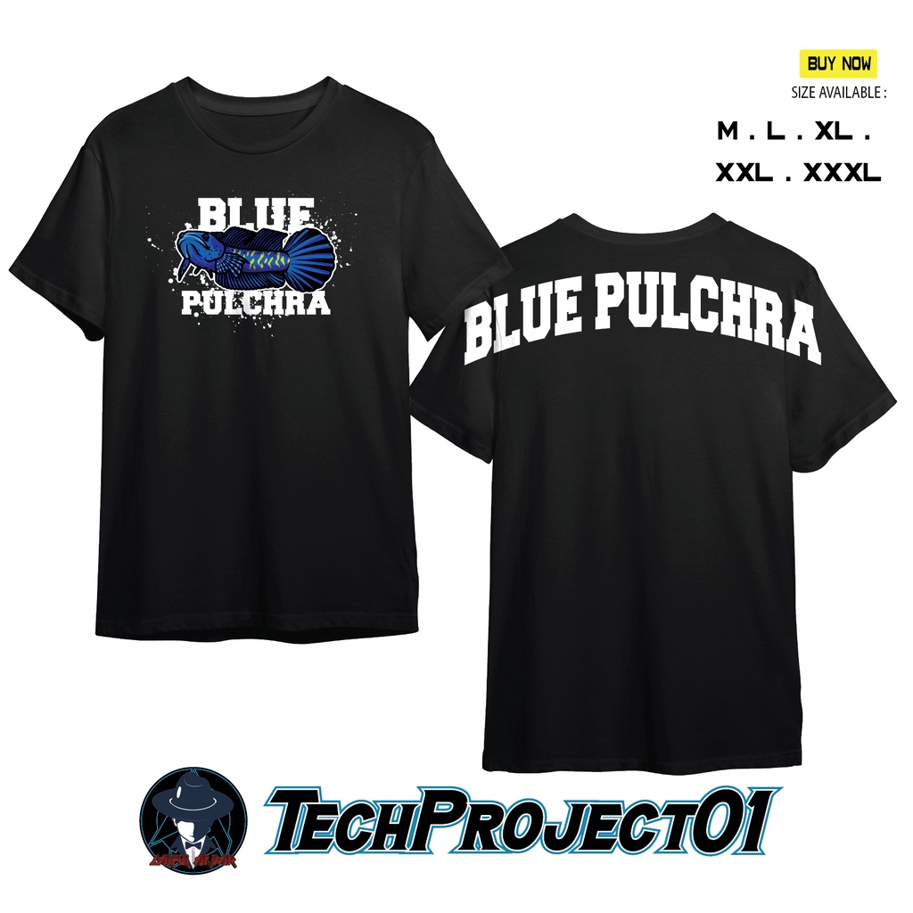 Tshirt Kaos Ikan Chana Blue Pulchra Kaos Mancing Best Quality