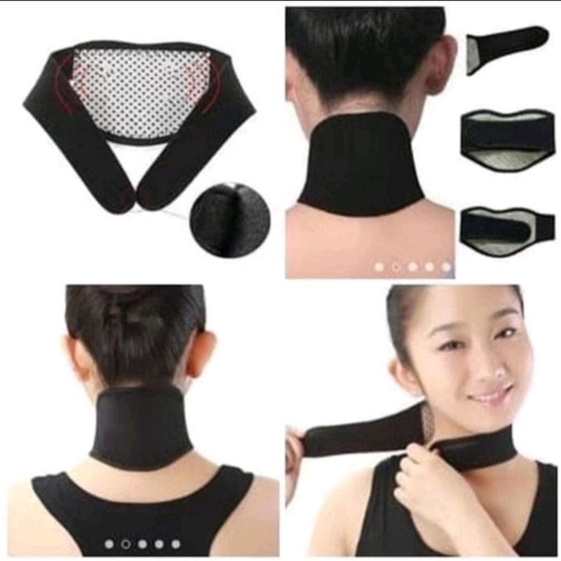 Terapi leher Neck magnetic T care batu Tourmaline ( memperlancar peredaran darah)