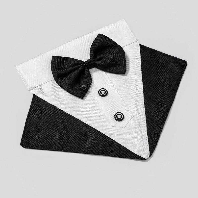 Raphael premium pet tuxedo bib