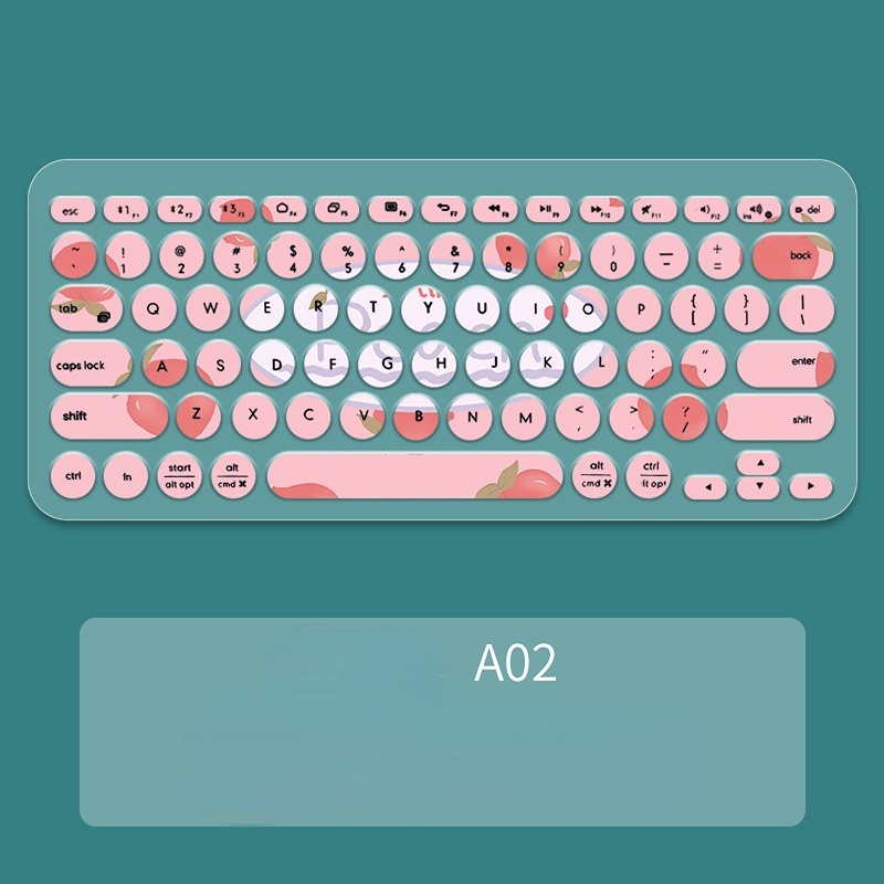 Cover Pelindung Keyboard Motif Kartun Untuk Logitech K380 K480