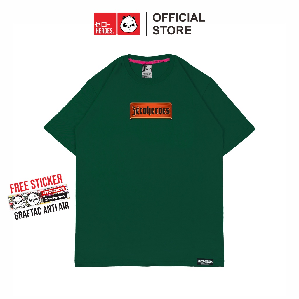 Kaos Pria Distro T Shirt Wanita Original Zero Heroes Lengan Pendek Cowok Cewek SK04
