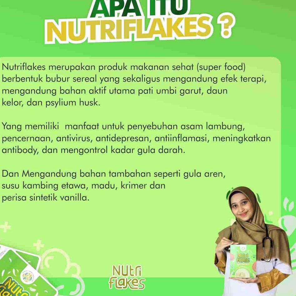 

(N-W-Y➸) NUTRIFLAKES SEREAL UMBI GARUT MINUMAN SERBUK UMBI GARUT - SEREAL SEHAT ATASI ASAM LAMBUNG, MAAG, GERD - BPOM ORIGINAL 100% ALAMI viral