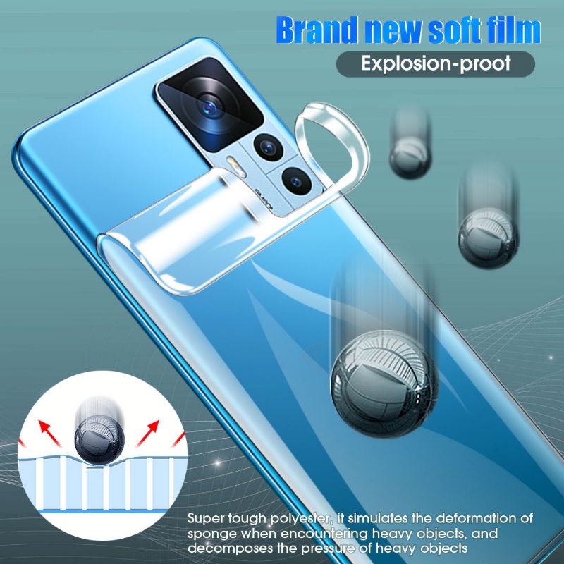 Film Hydrogel Belakang Anti Gores Untuk Xiaomi 12T/ Film Pelindung Layar Anti Ledakan/ Pelindung Telepon Pengaman Lembut Tahan Lama