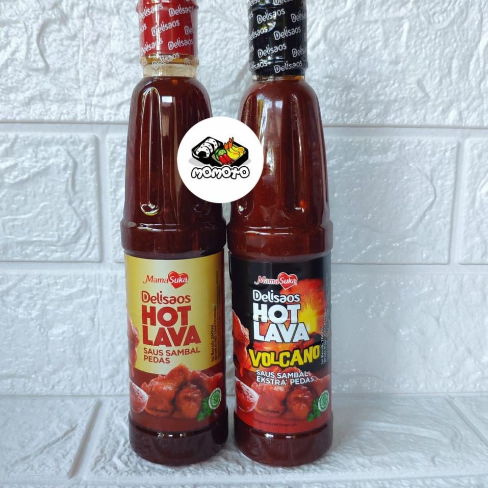 

ヰ HOT LAVA - VOLCANO Mamasuka Delisaos 260 ml Saus Sambal Pedas HALAL ฿