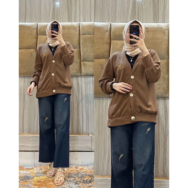 CARDI RAJUT KNIT BY ANS BUSANA / CARDIGAN WANITA / JAKET WANITA