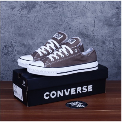 ( BISA COD ) Sepatu converse pendek all star Abu low tali untuk sekolah cowo cewe tanpa box