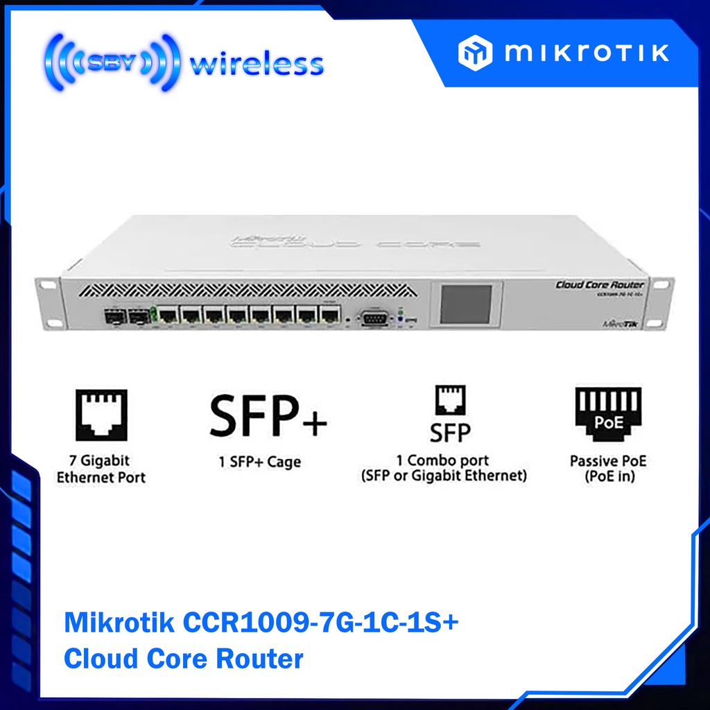 Mikrotik CCR1009-7G-1C-1S+ Cloud Core Router