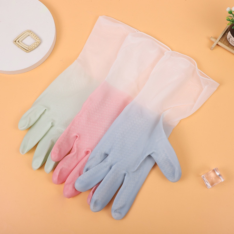 BS558 Sepasang Sarung Tangan Karet / Sarung Tangan Cuci Piring Latex