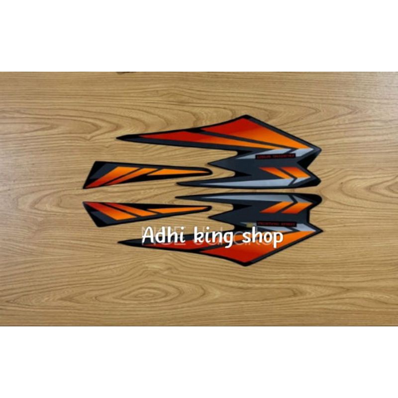 STIKER STRIPING RX KING 2002 ORANGE