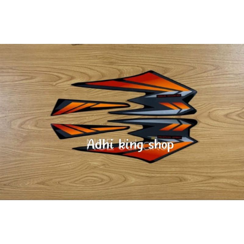 STIKER STRIPING RX KING 2002 ORANGE