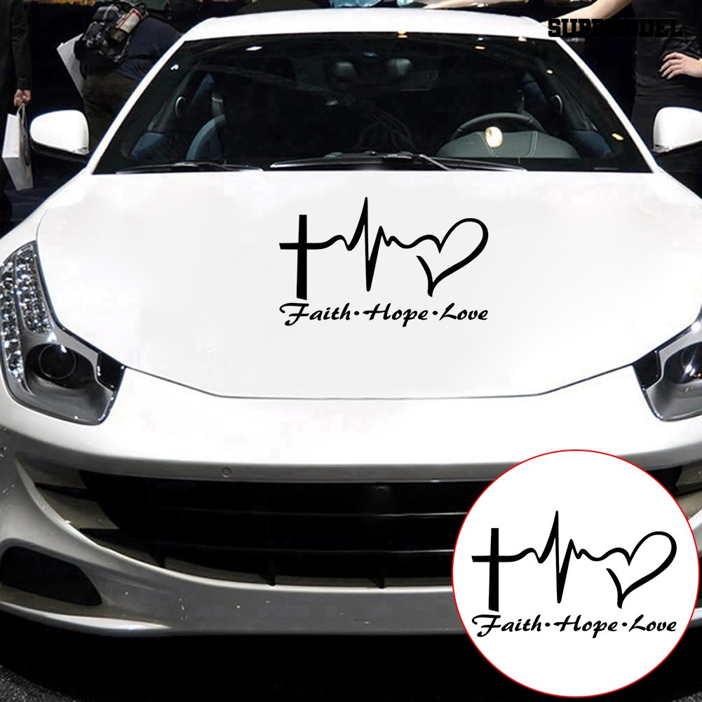 [Dekorasi] 14.6cm x 9CM Doa Cinta Doa Yesus Vinyl Stiker Mobil Decal Decor