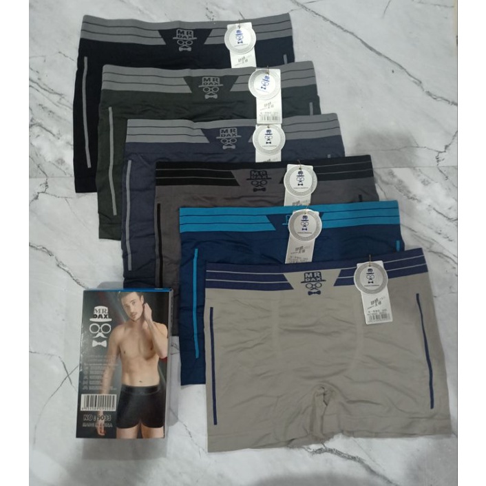 Mr DAX Boxer/ CD CELANA DALAM BOXER PRIA SEAMLESS RAJUT