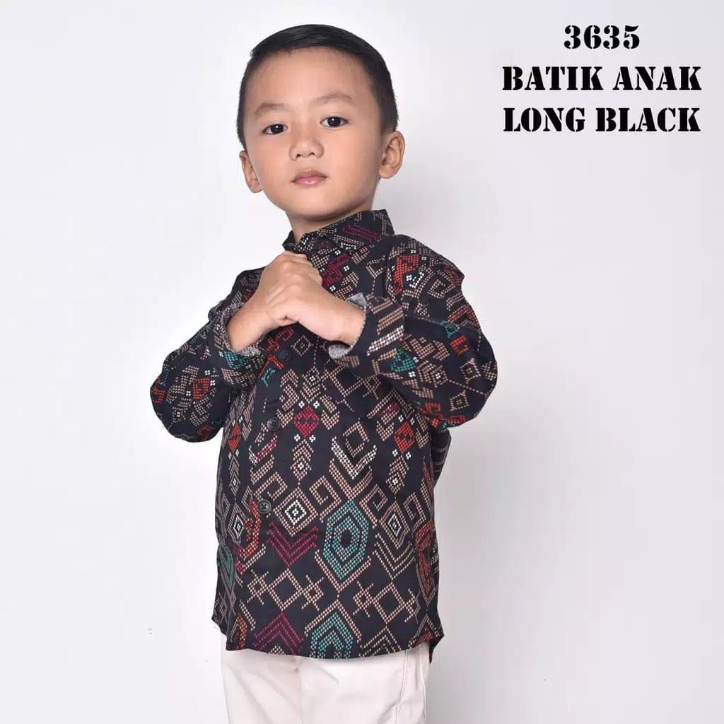 Batik Anak Laki Laki Songket Lengan Panjang Premium unisex 2023