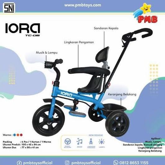 Sepeda Roda Tiga Iora T06 Pmb #Original