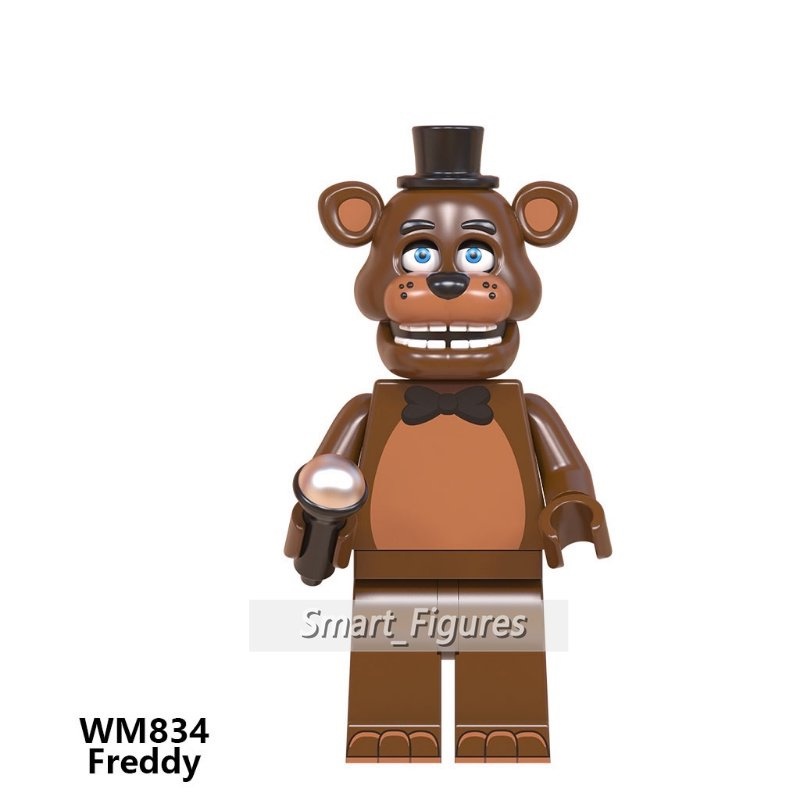 Chica Minifigures Mainan Hadiah Golden Freddy Freddy Foxy Spintraft Bonnie Lima Malam Di Angka Mini Freddy WM6074