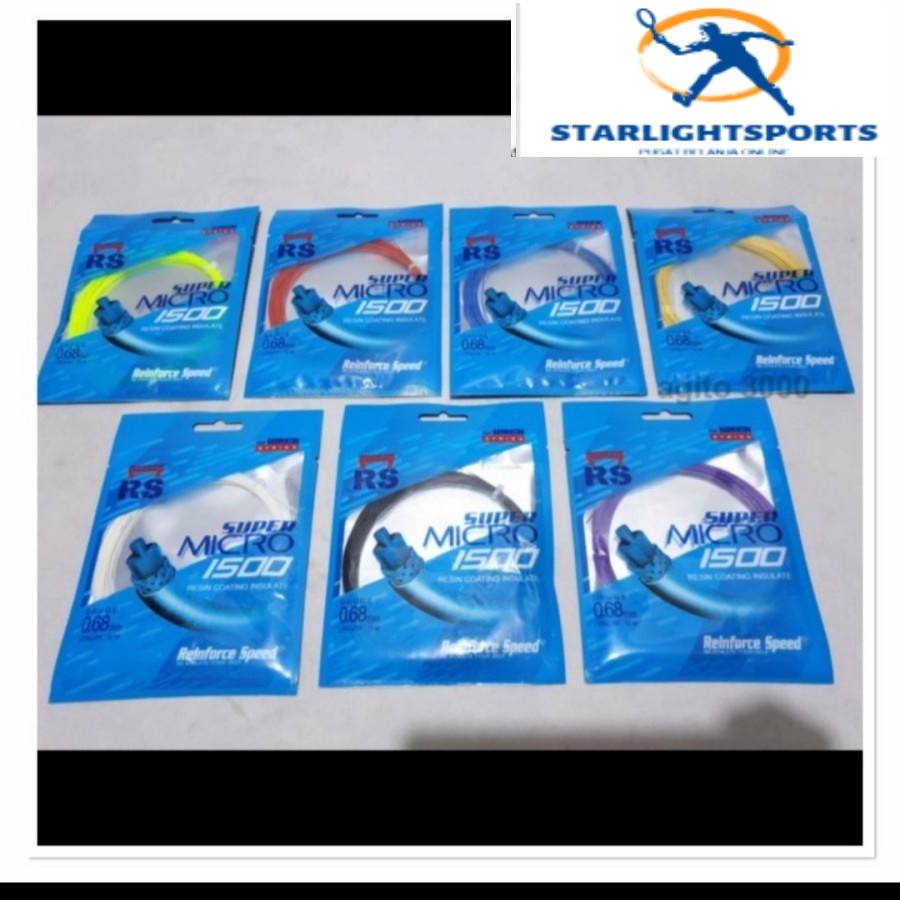 SENAR RAKET BADMINTON RS SUPER MICRO 1500