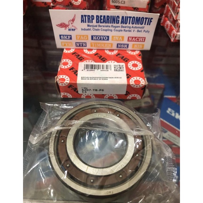 BEARING KRUK AS MOTOR 6207 TBP63 6207 TBP6 C3 FAG HIGH SPEED
