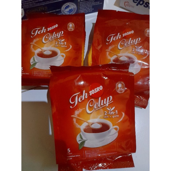 

teh sosro celup isi 5 bag
