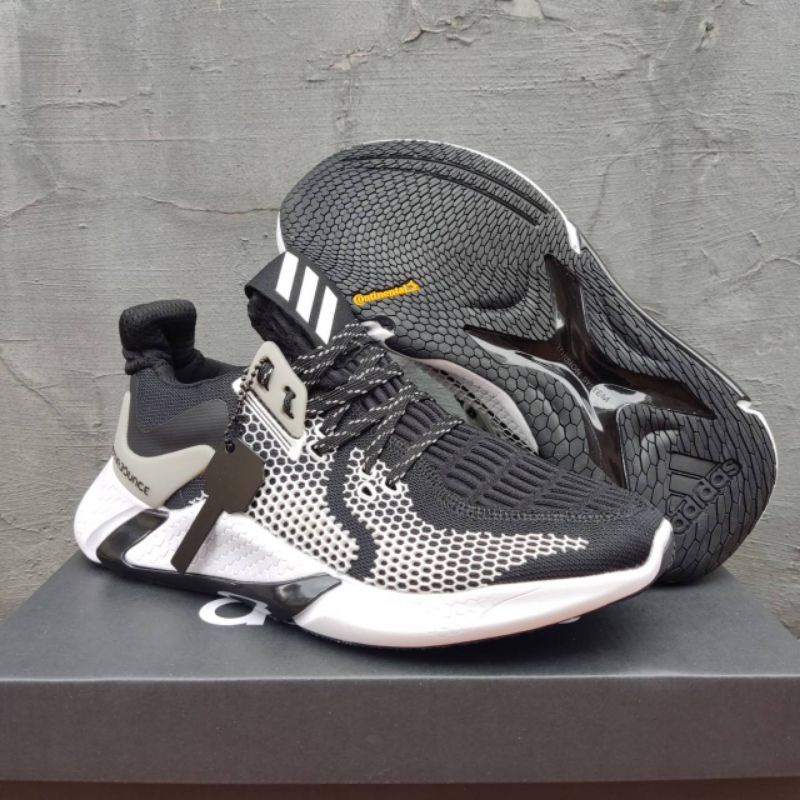 Sepatu Adidas Alphabounce Beyond Black White