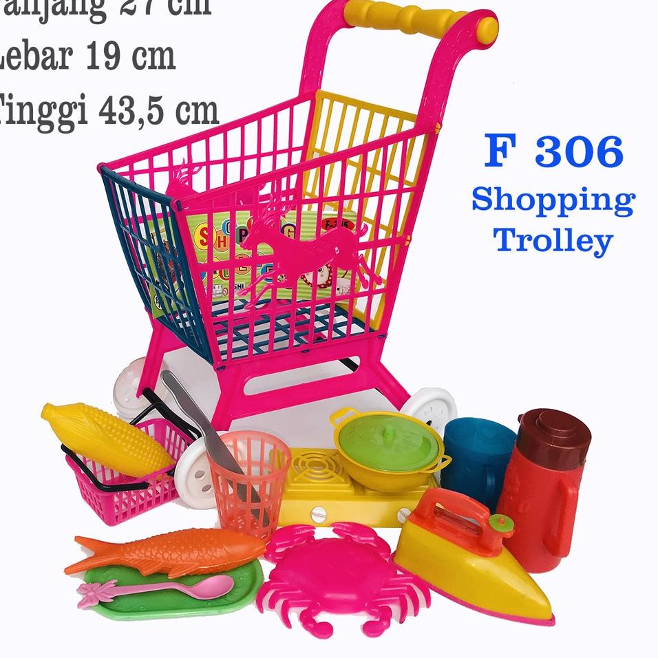 F 305 Jumbo Trolley Set Mainan Anakping Trolley Mainan Edukasi Anak - Anak {IE.11De22т}