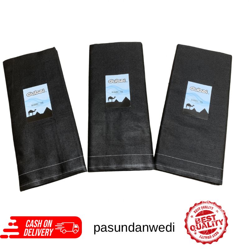 SARUNG TENUN POLOS HITAM