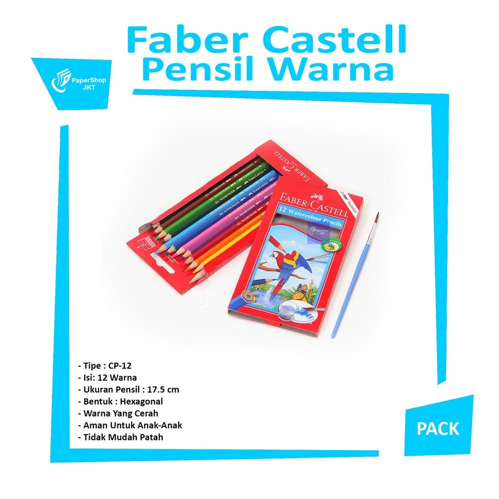 

Terbaru! Faber Castell Watercolour 12 Pensil Warna Panjang ,,