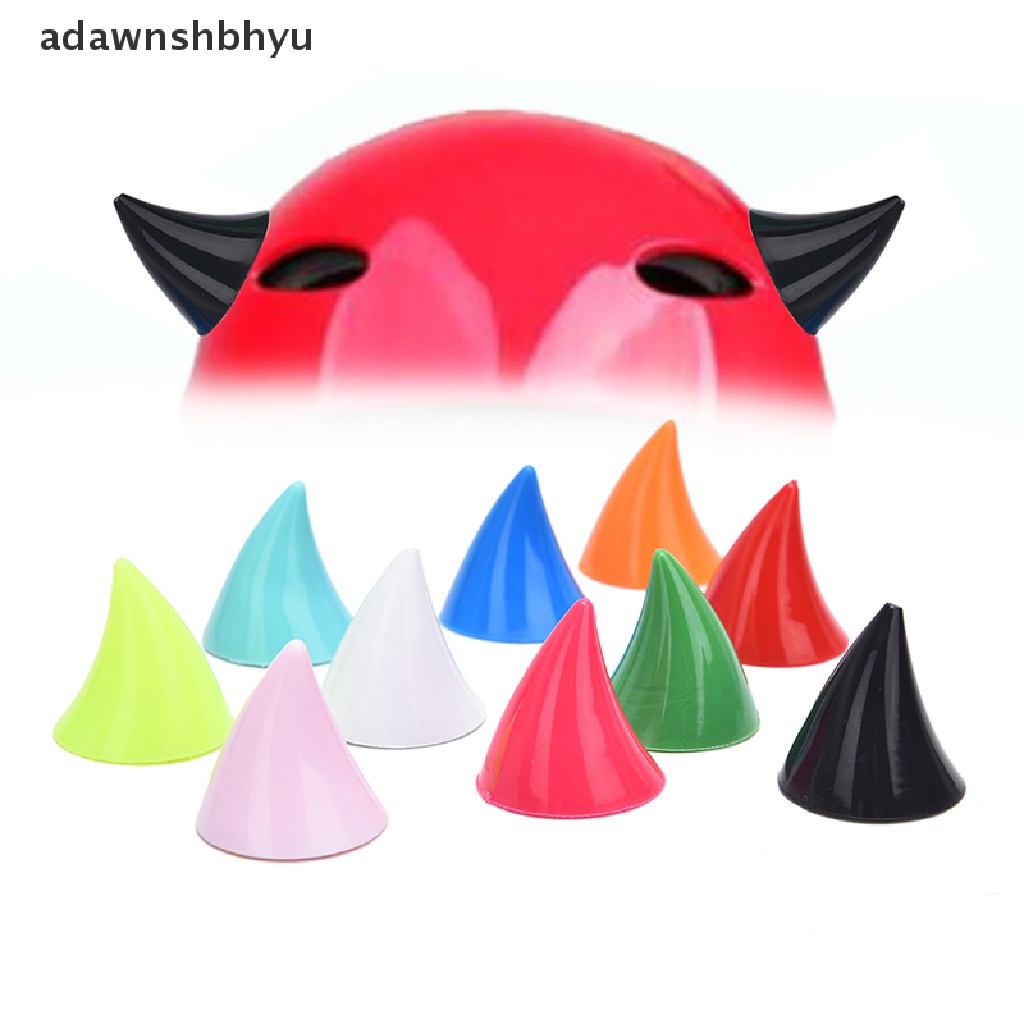 Adawnshbhyu Hiasan Kepala Helm Sepeda Motor Ornamen Tanduk Suction Cups Horns Helmet Decoration ID