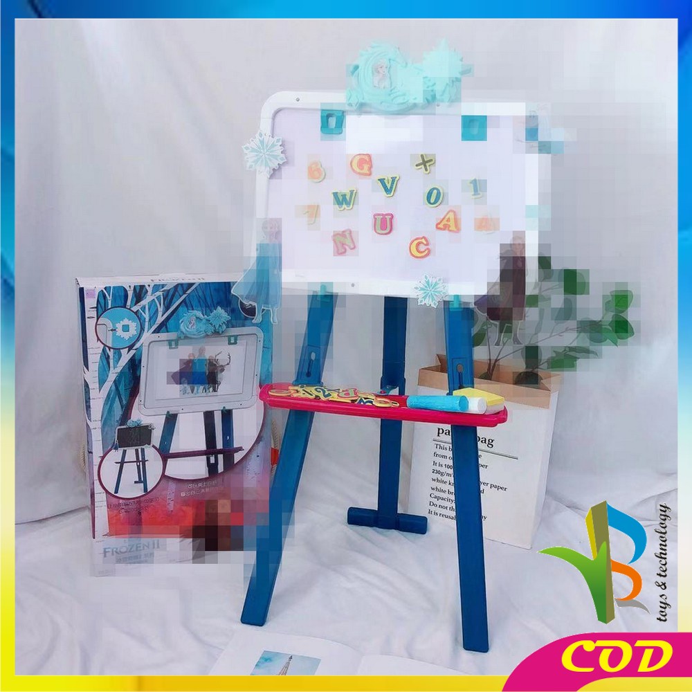 RB-M30-47 Mainan Learning Easel 3in1 Drawing Black &amp; White Board Magnet Anak | Papan Tulis Proyektor