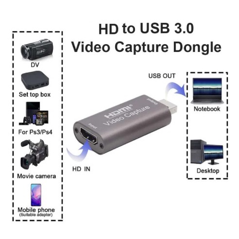 Video Capture HD USB 3.0 Full HD 1080P HD to USB Capture Card