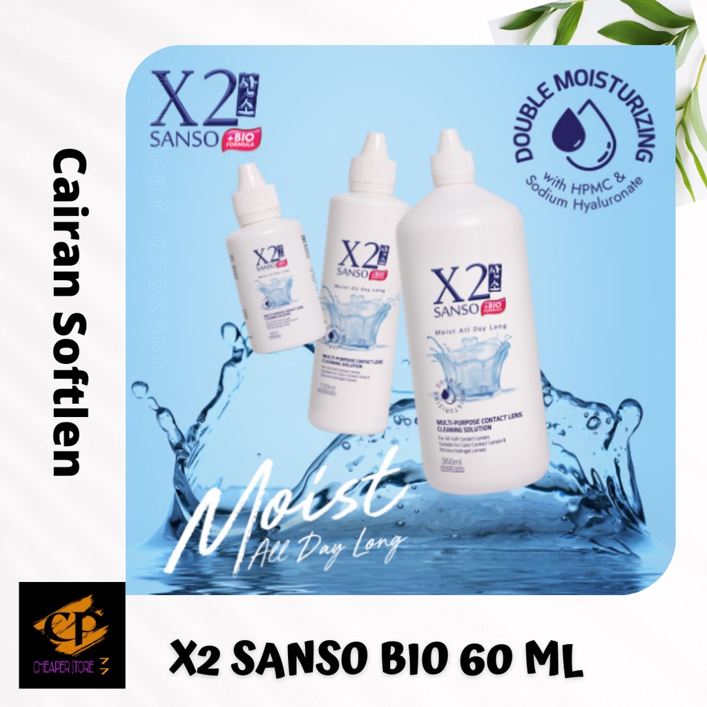 CAIRAN PEMBERSIH SOFTLENS X2 SANSO BIO 60 ML