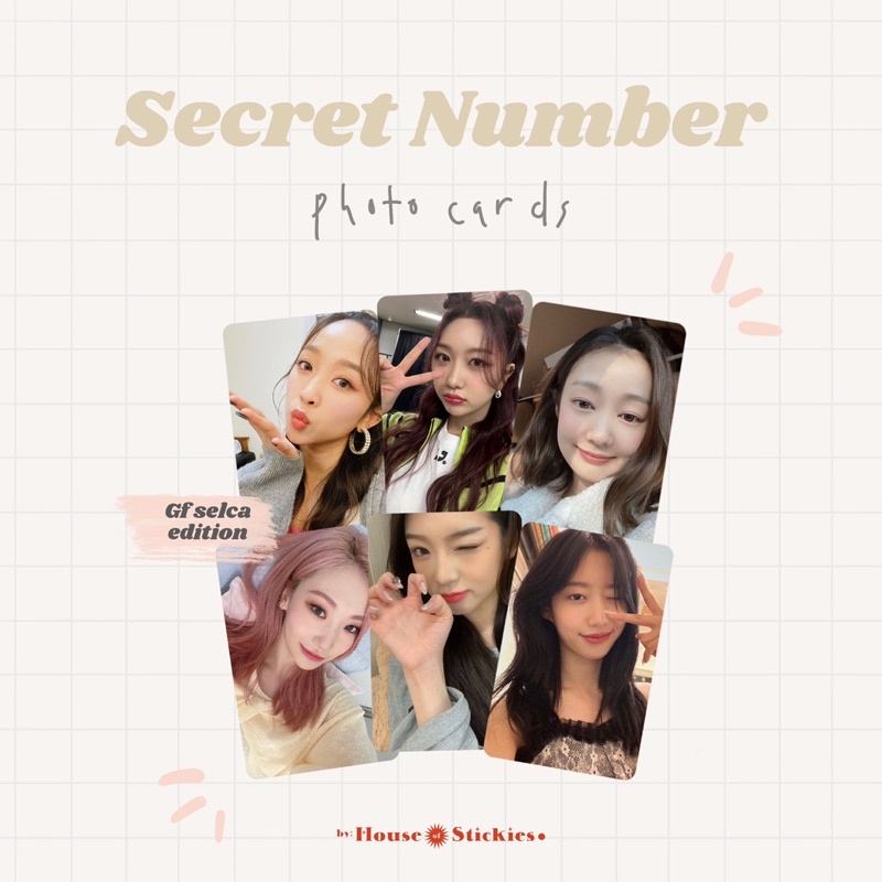 SECRET NUMBER Unofficial Photocard Gf Selca Edition