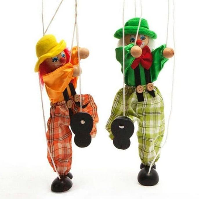 Mainan Boneka Tali Kayu Marionette