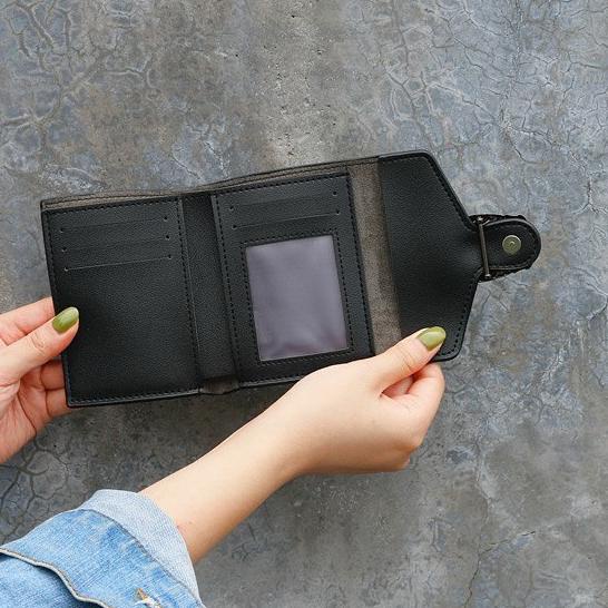 (1KG MUAT 13pcs) Dompet Cewek Lomenia Kulit Buaya Imitasi Croco Lipat Kecil Korea - LOD031 ◦ GOG.21D