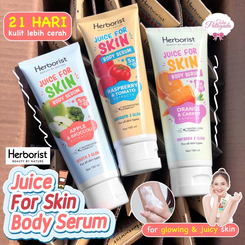 [BISA COD] Herborist Juice For Skin Body Serum 180gr