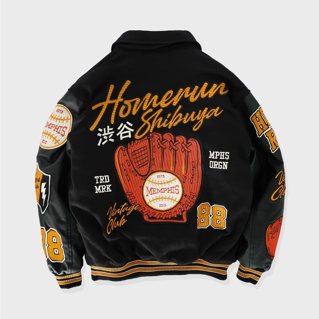 宅急便は割引特典対象！ HOMERUN x HORDEN VARSITY JACKET - スタジャン