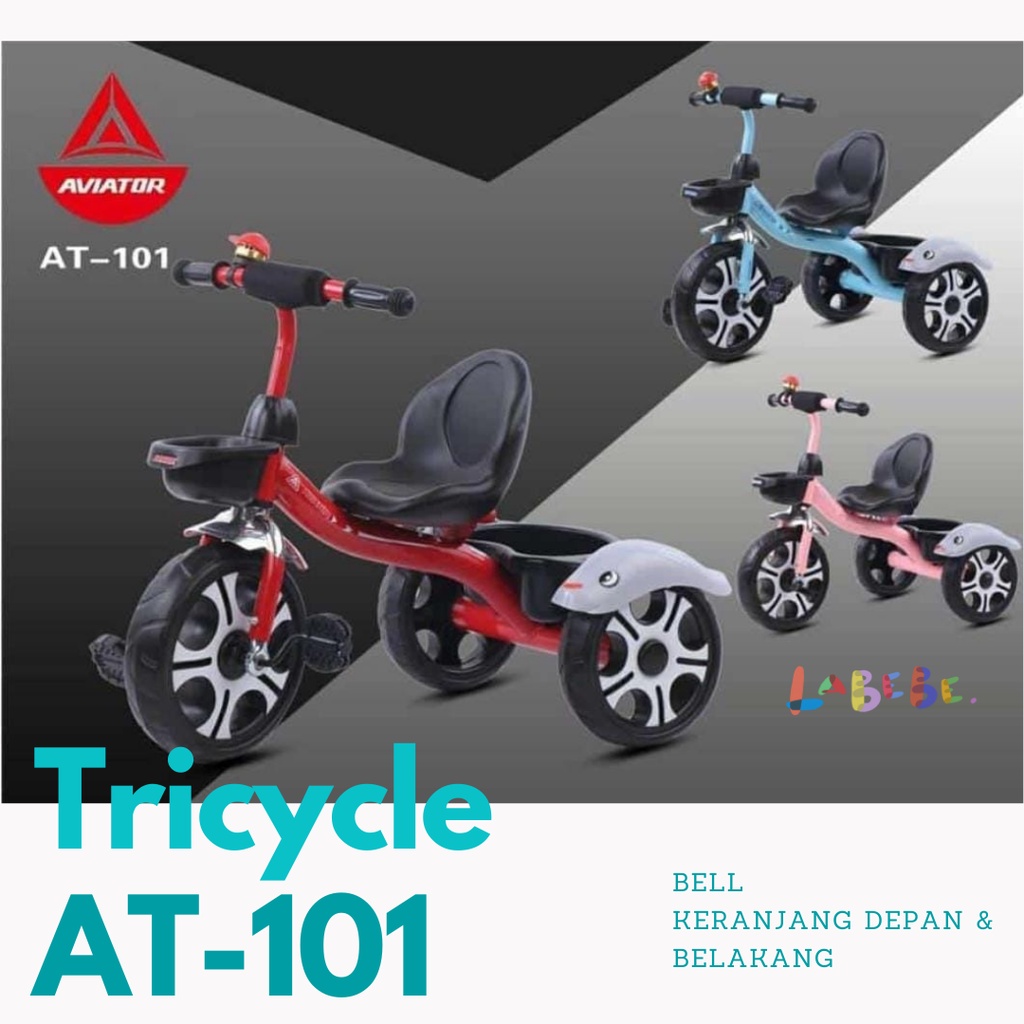Tricycle  Aviator AT-101 Sepeda Roda Tiga