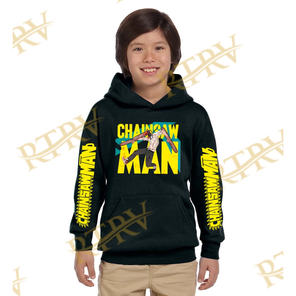 Jaket Hoodie Anak Chainsaw Man