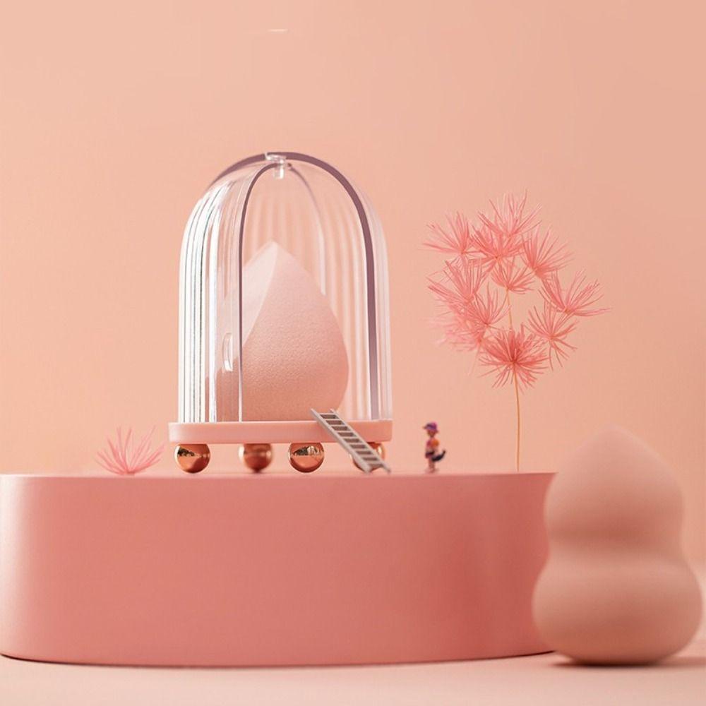 R-flower Beauty Egg Bracket Portable Tempat Penutup Pengering Drying Stand Organizer Box