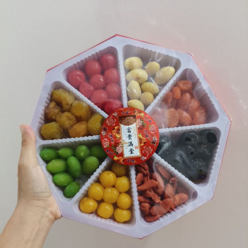 

Manisan Imlek 8 Macam Buah / Pa Cen Kuo